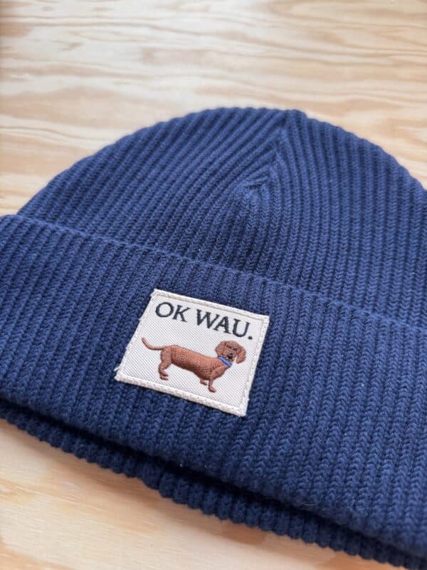 OK WAU BEANIE (NAVY BLUE) - Image 2