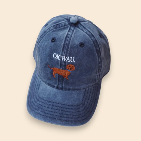 OK WAU CAP (WASHED NAVY BLUE)