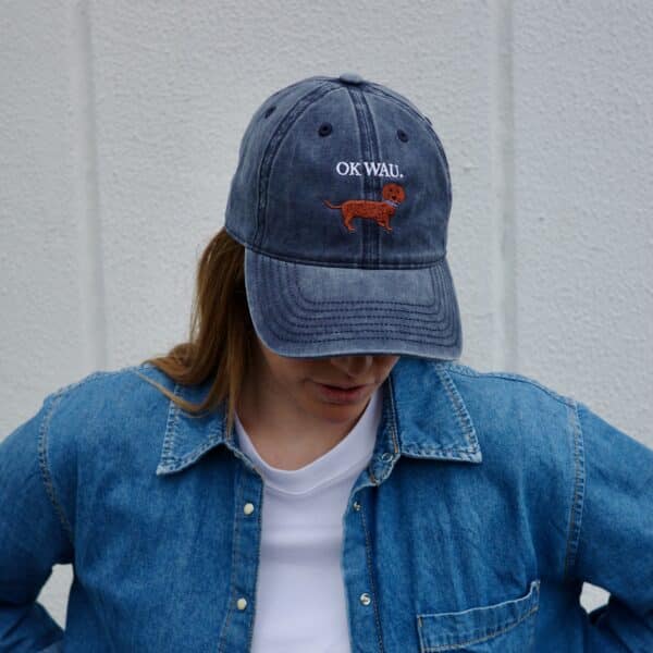 OK WAU CAP (WASHED NAVY BLUE) – Bild 3